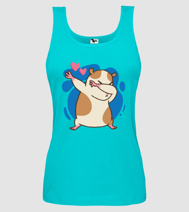 Hamster DAB model turcoaz pe tricou