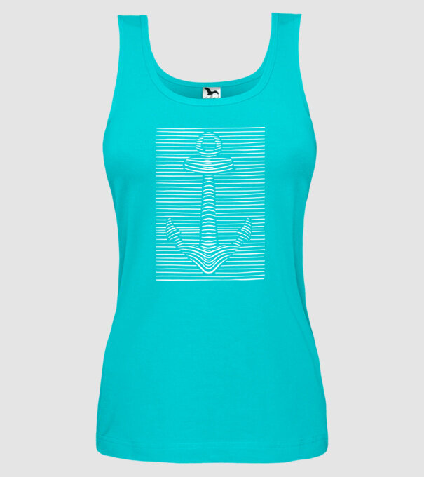 Linii Ancoră model turcoaz pe tricou