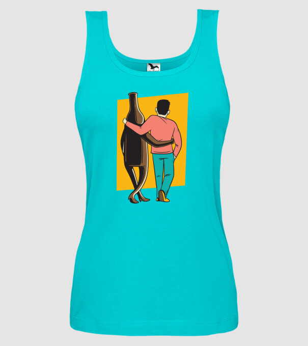 Amici de pahar model turcoaz pe tricou