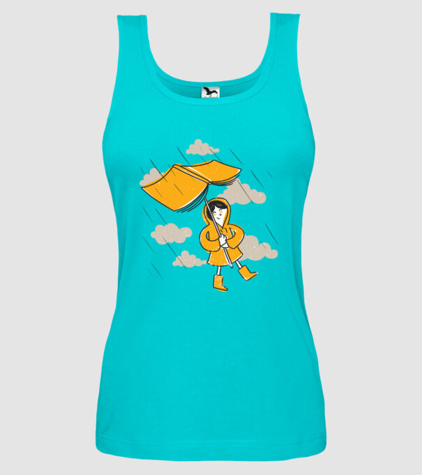 Umbrelă Carte model turcoaz pe tricou