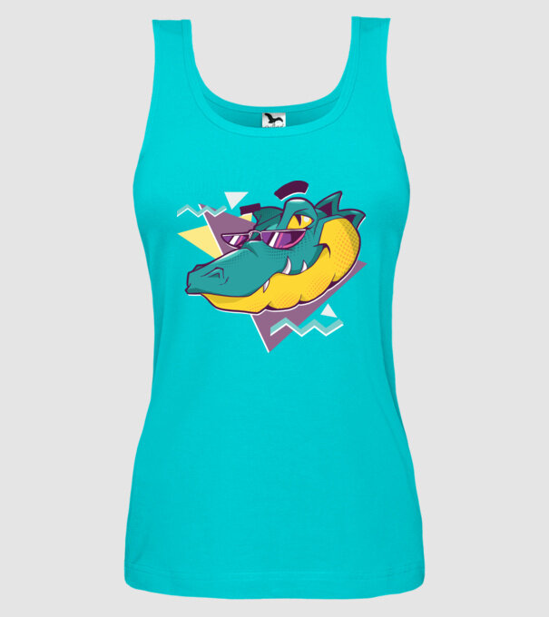 Aligator cool model turcoaz pe tricou