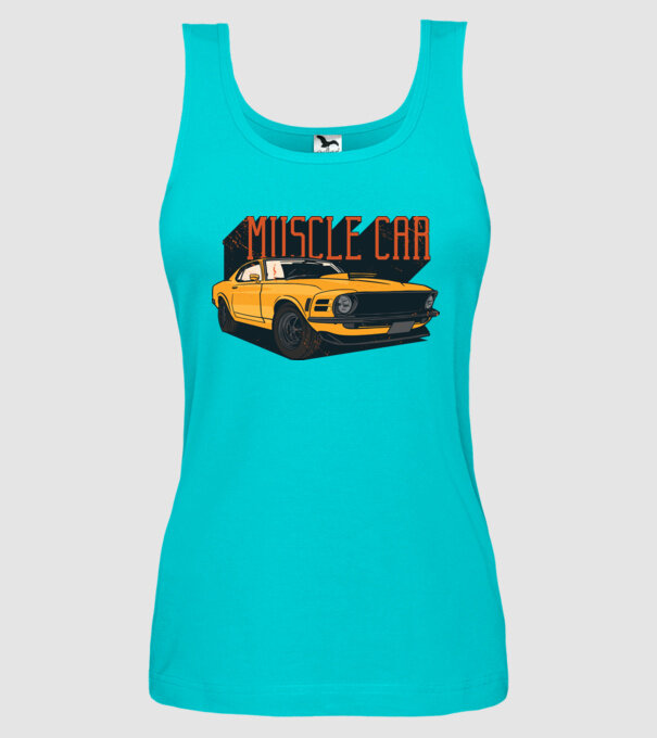 Mașină sport cool model turcoaz pe tricou
