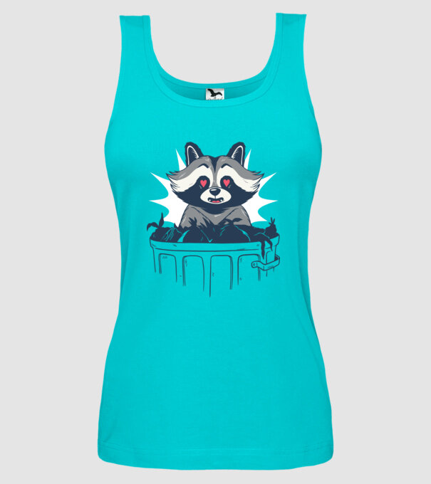Raton model turcoaz pe tricou