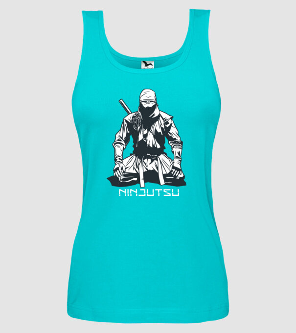 Ninja model turcoaz pe tricou