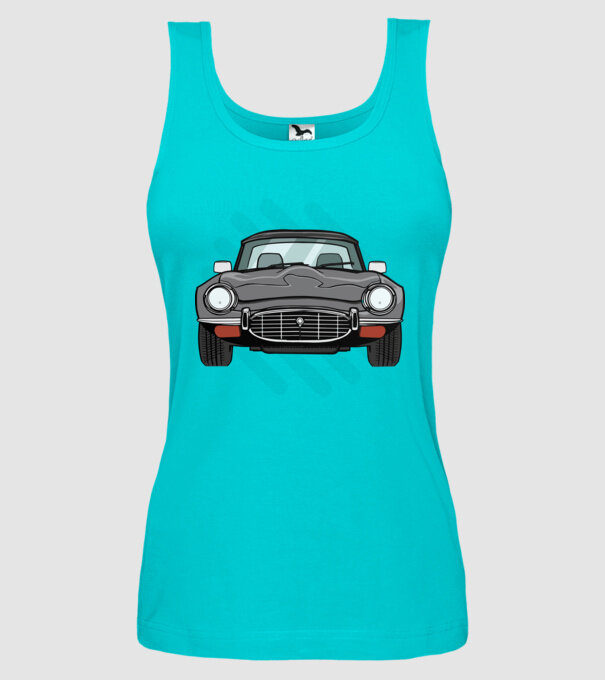 Mașină veche model turcoaz pe tricou