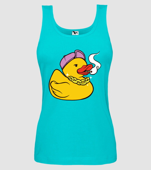 rățușcă de cauciuc Smoker model turcoaz pe tricou
