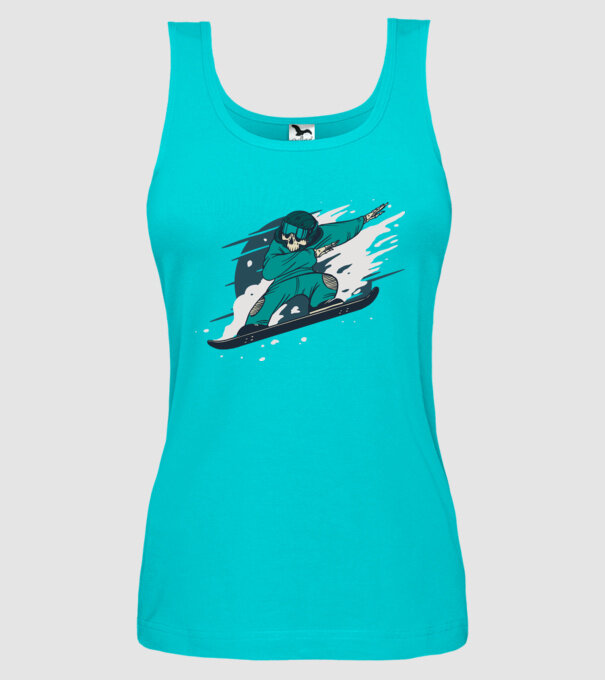 Schelet Snowboard DAB model turcoaz pe tricou