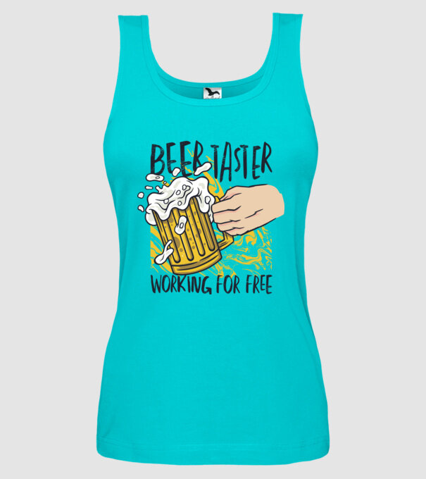 Degustare de bere model turcoaz pe tricou