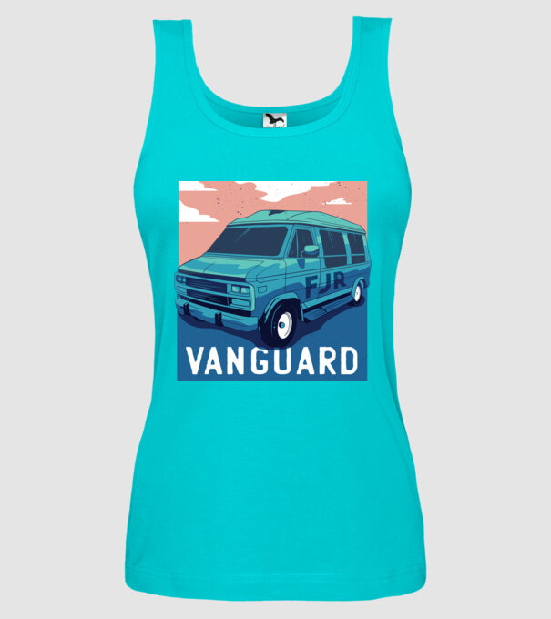 Microbus Sport Autocaravană model turcoaz pe tricou