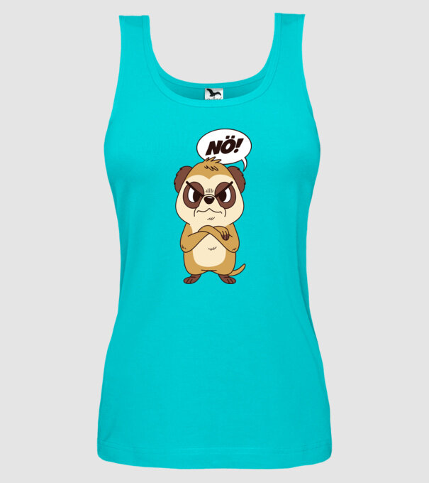 Suricată model turcoaz pe tricou