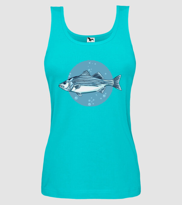 Biban de mare model turcoaz pe tricou