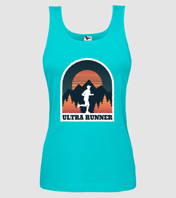 Ultra Runner Tricou alergare model turcoaz pe tricou