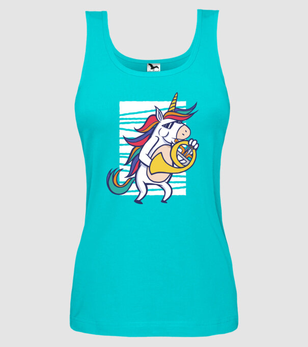 Unicorn Corn model turcoaz pe tricou