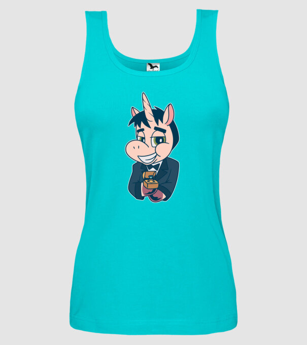 Mire unicorn model turcoaz pe tricou