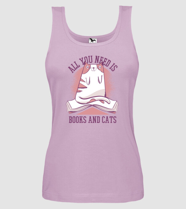 All You Need Is Books And Cats model liliachiu pe tricou