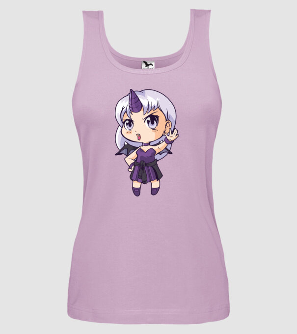 Anime Manga Fată Unicorn model liliachiu pe tricou