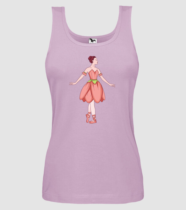 Balerină model liliachiu pe tricou
