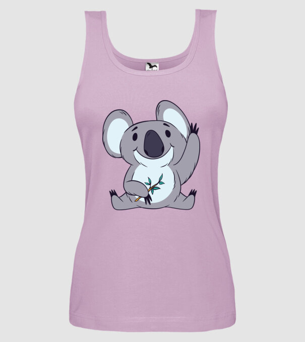 Koala drăguț model liliachiu pe tricou