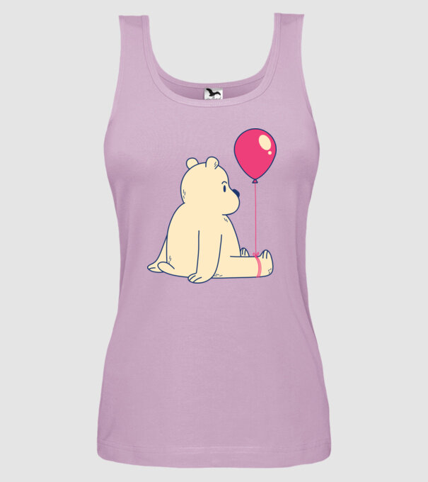 Teddy Drăguț cu Balon model liliachiu pe tricou