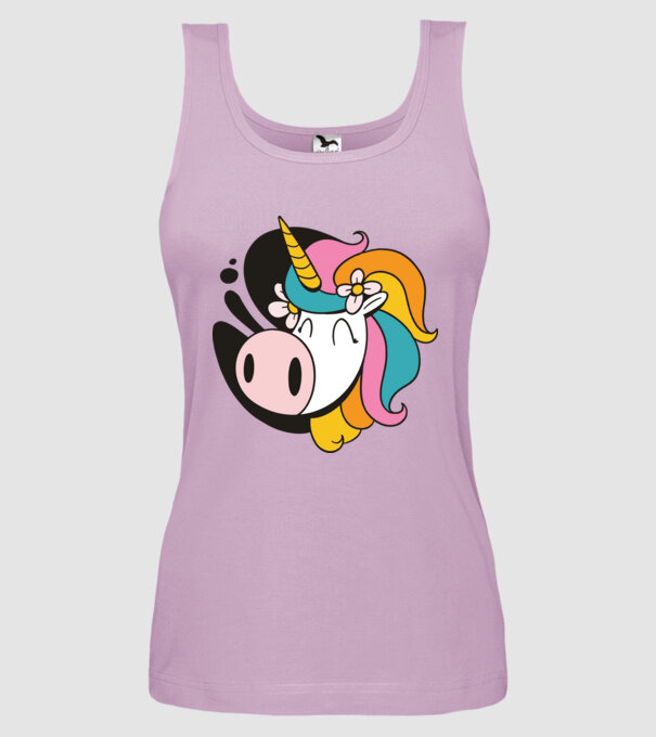 Unicorn drăguț model liliachiu pe tricou