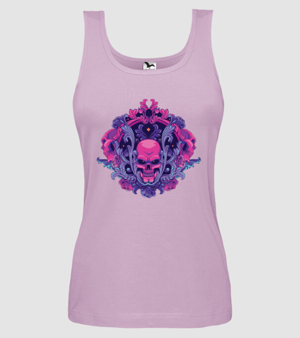 Cranii Dark Skull model liliachiu pe tricou