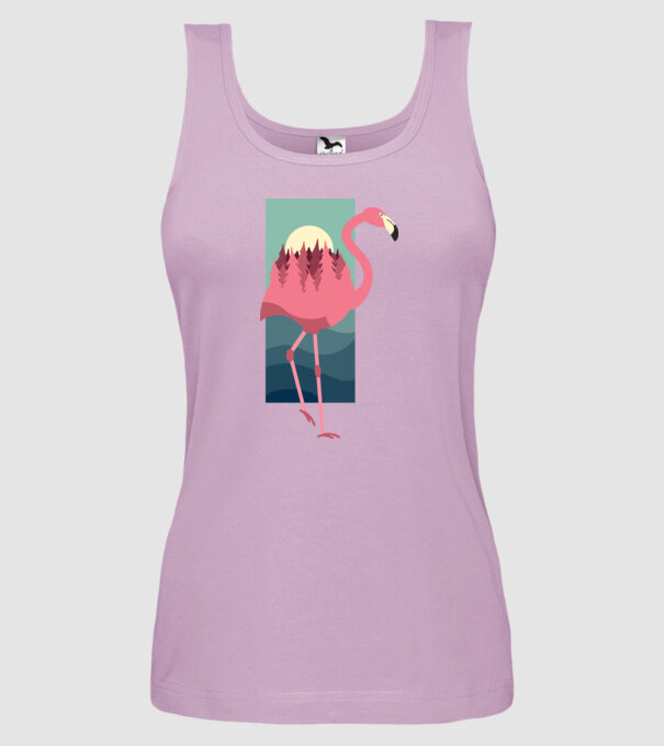 Flamingo Design model liliachiu pe tricou