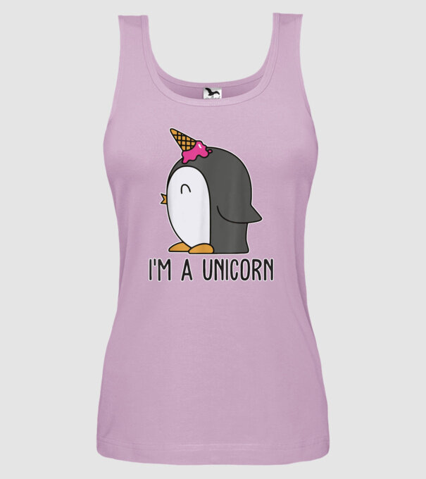 'I''m a unicorn - penguin' model liliachiu pe tricou
