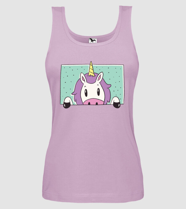 Unicorn curios model liliachiu pe tricou