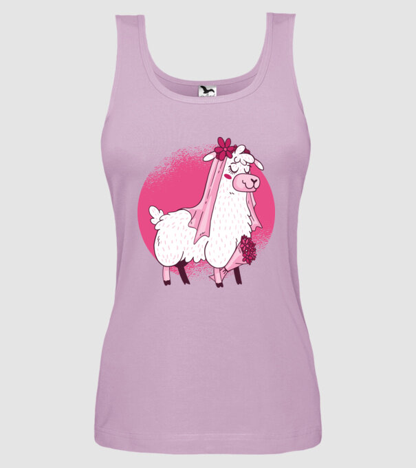 Mireasa Llama pentru petrecerea burlăcițelor model liliachiu pe tricou