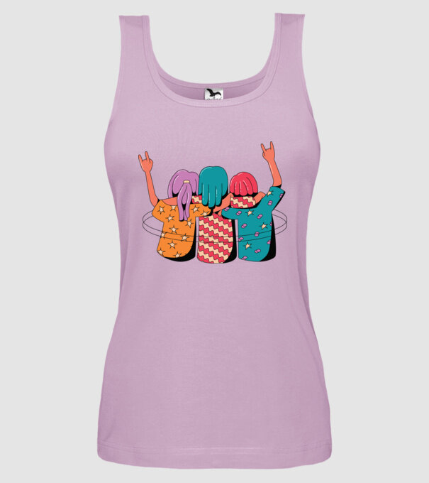 Cele mai bune prietene model liliachiu pe tricou