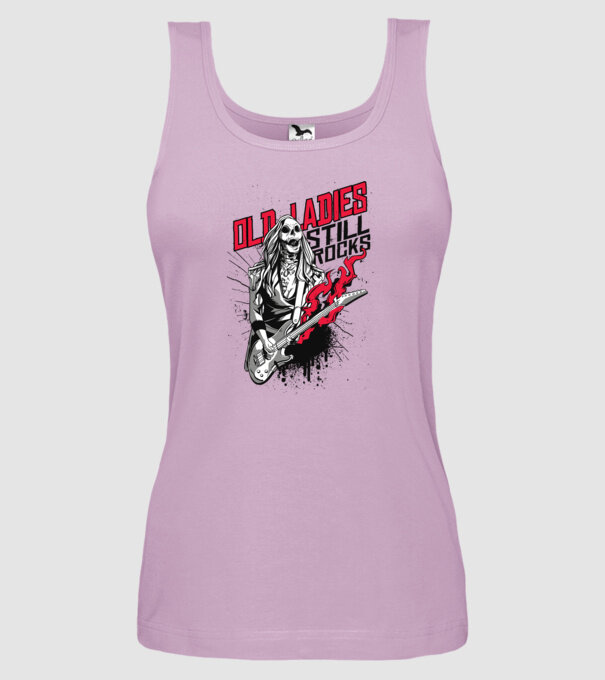 Old Ladies still Rocks model liliachiu pe tricou