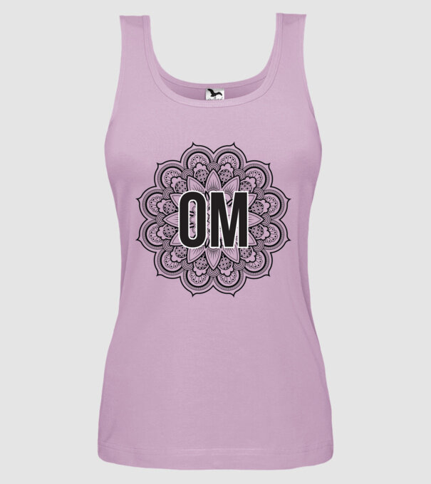 OM Mandala model liliachiu pe tricou