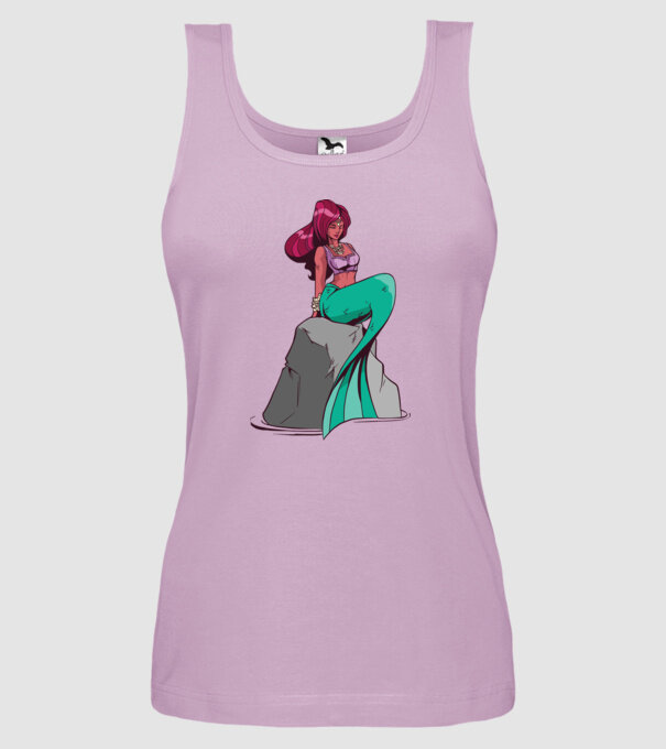 Sirenă model liliachiu pe tricou