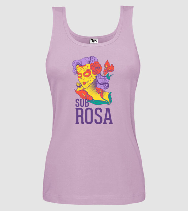 Sub Rosa model liliachiu pe tricou