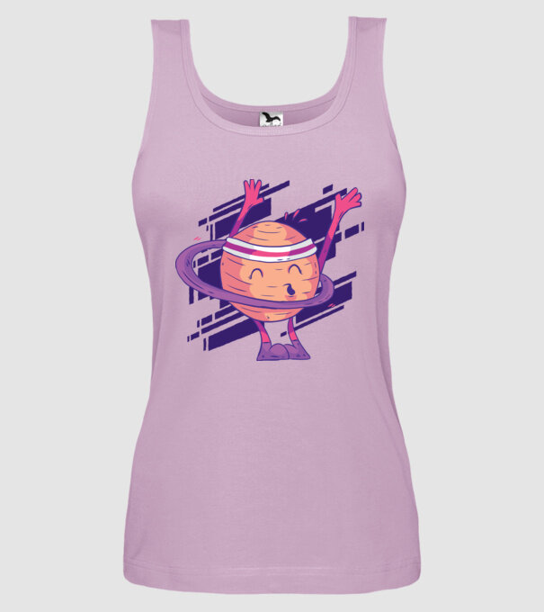 Cerc Hula-Hoop Saturn model liliachiu pe tricou