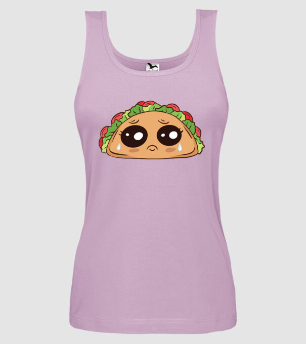 Taco trist model liliachiu pe tricou
