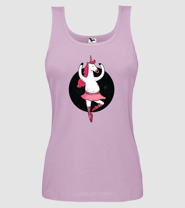 Unicorn Balet model liliachiu pe tricou