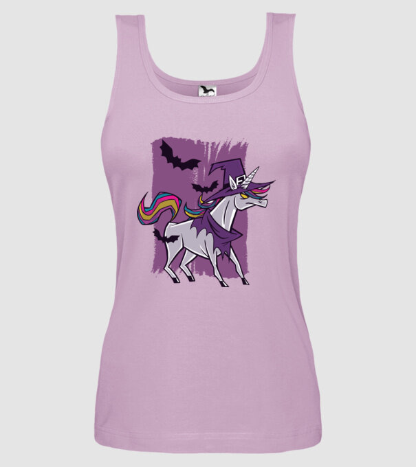 Unicorn vrăjitoare model liliachiu pe tricou