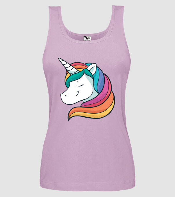 Cap de unicorn model liliachiu pe tricou