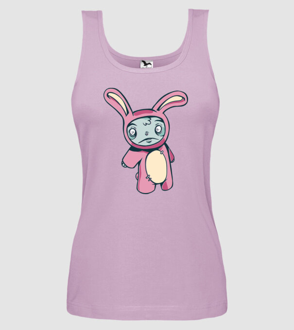 Iepuraș Zombie model liliachiu pe tricou