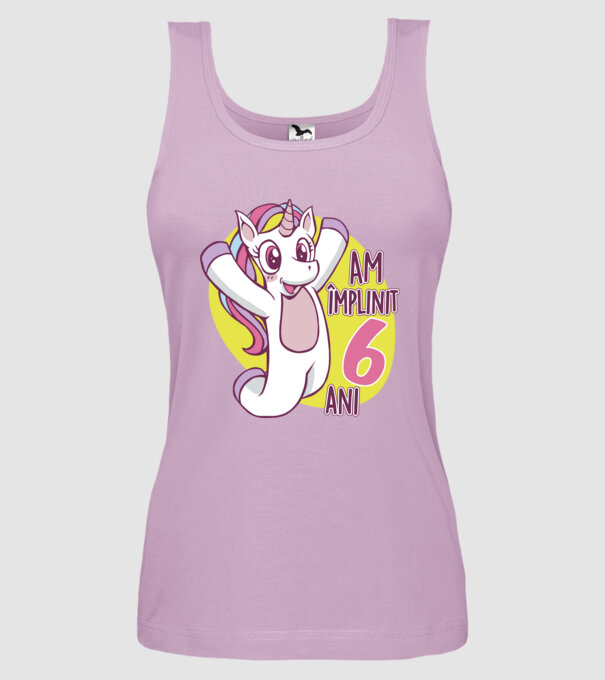 Am împlinit 6 ani model liliachiu pe tricou