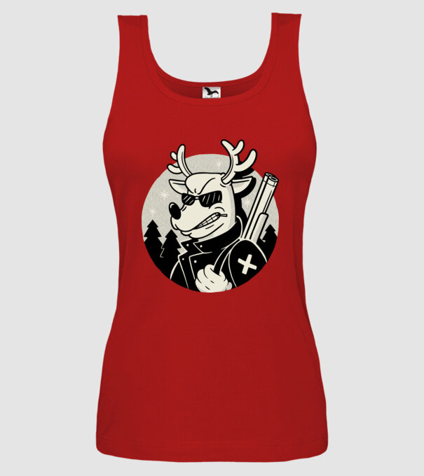 Rudolf Vânătorul model roșu pe tricou