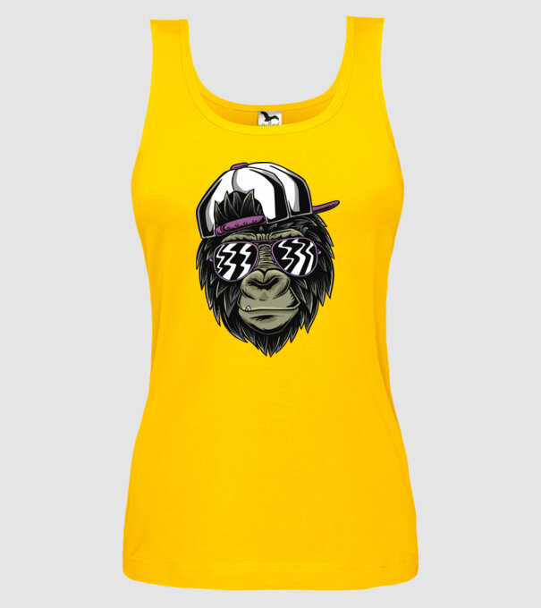 Cool Monkey model galben pe tricou