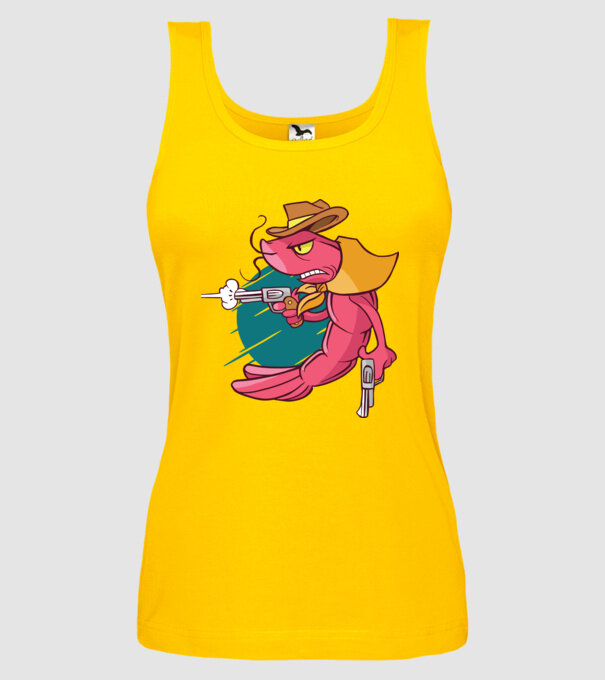 Rac înarmat model galben pe tricou