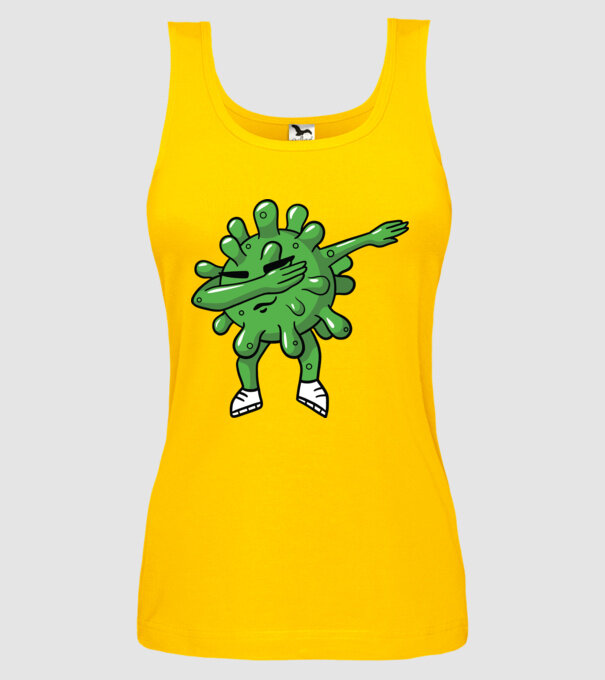 Coronavirus DAB dans model galben pe tricou