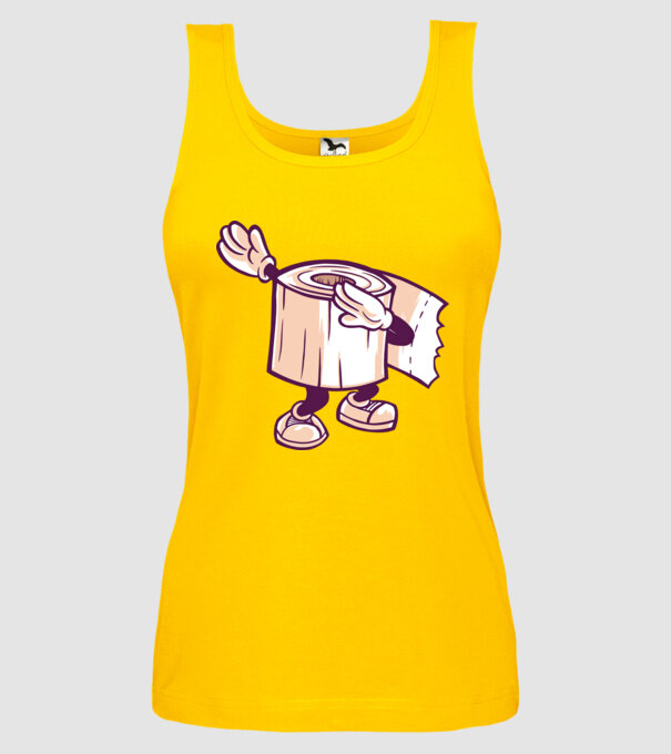 Hârtie igienică DAB model galben pe tricou