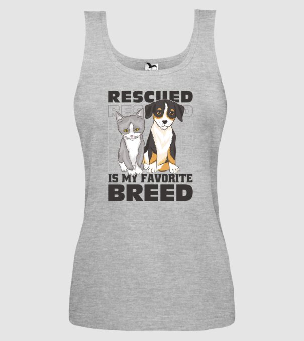 Rasa mea preferată este cea adoptată model gri pe tricou