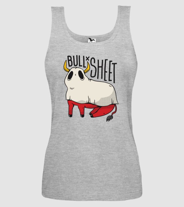 Bull sheet model gri pe tricou