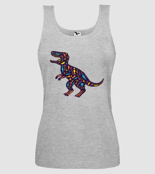 Dino bomboane model gri pe tricou