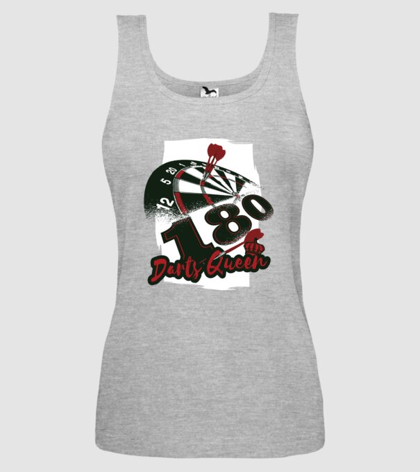 Regina Darts model gri pe tricou